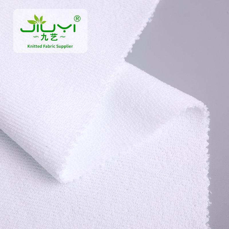 wholesale warp towel knitting 100% polyester microfiber terry cleaning cloth microfiber fabric in roll for beach towel