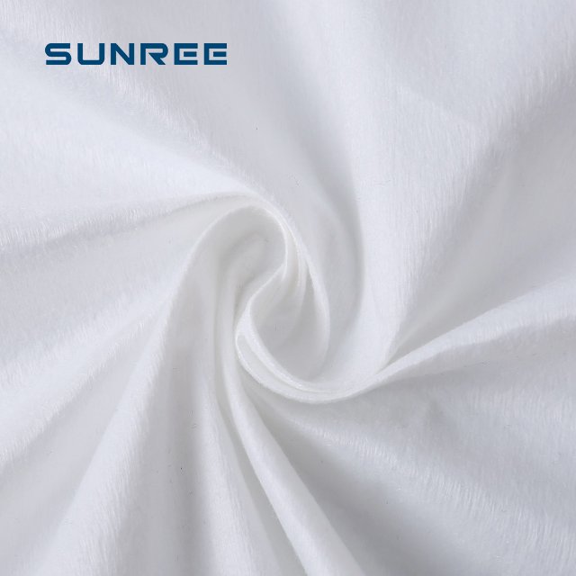 Corn Fiber PLA Biodegradable Spunlace Spun Lace Nonwoven Non Woven Fabric Roll For Diapers And Sanitary Napkins Top Back Sheet