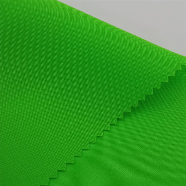 100% polyester safety vest fabric fluorescent green fabric waterproof coated for safety vests workwear hi vis fa