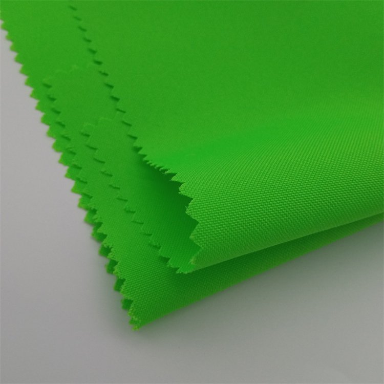 100% polyester safety vest fabric fluorescent green fabric waterproof coated for safety vests workwear hi vis fa