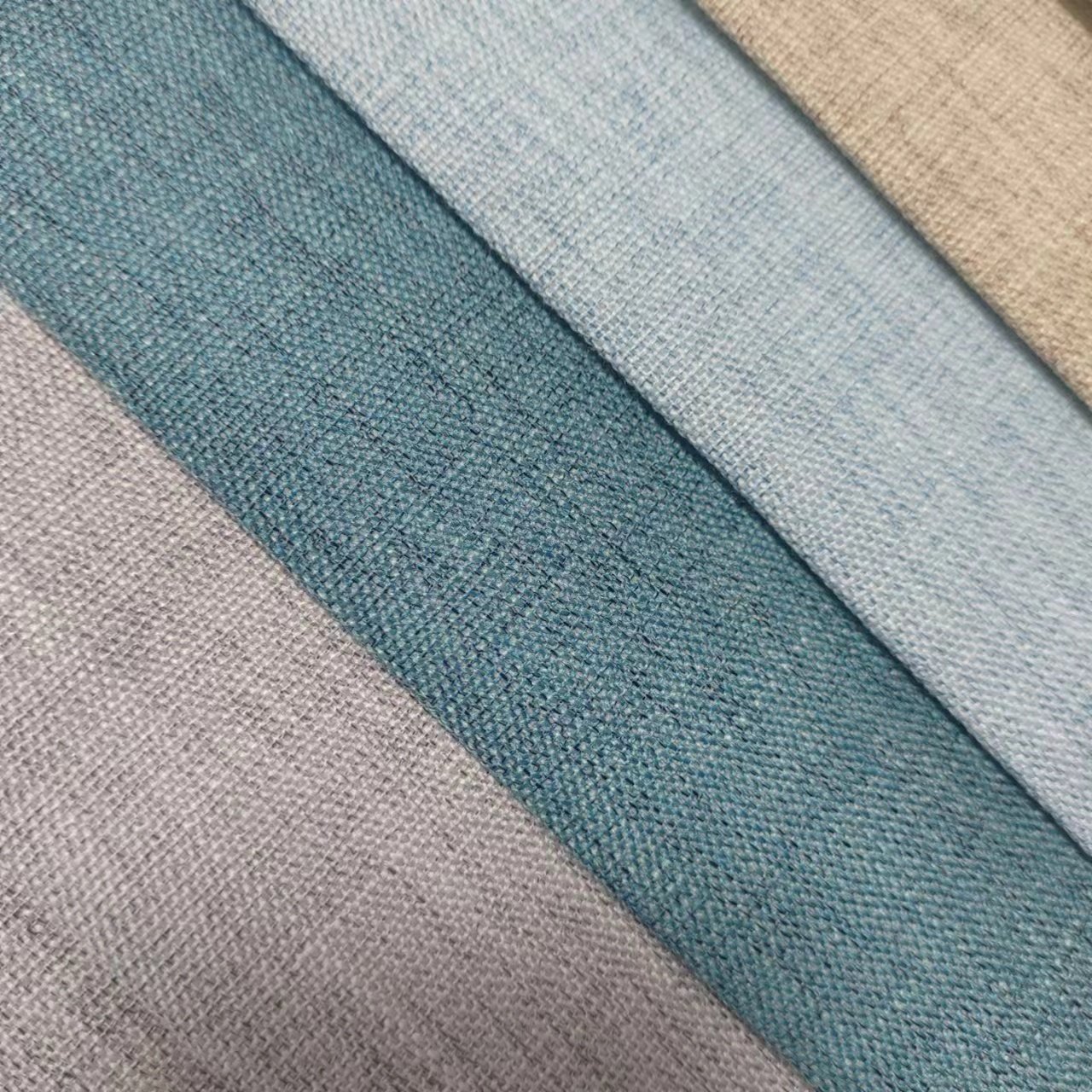 Wholesale FR Available for hotel double sides 100% Polyester blackout curtain fabric