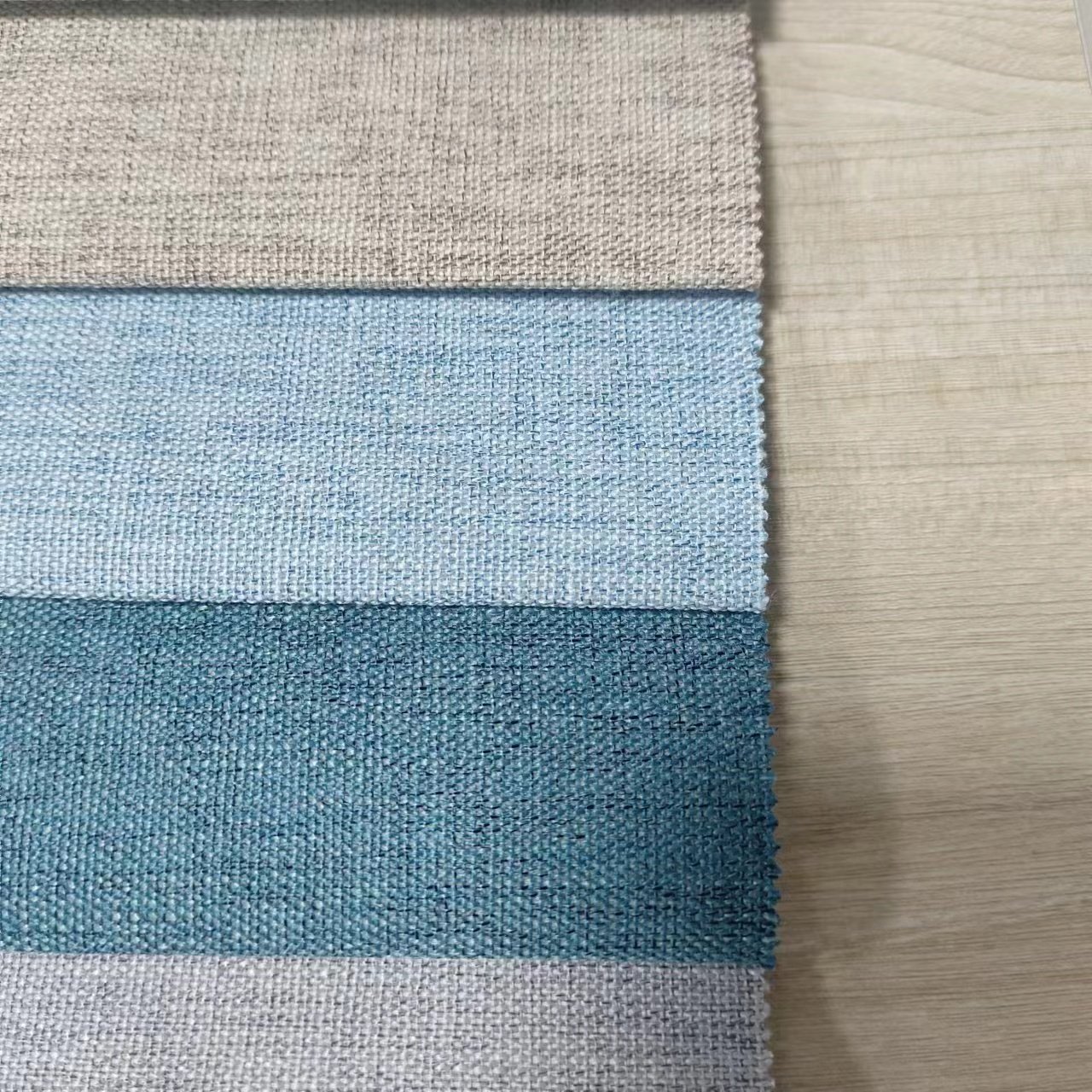 Wholesale FR Available for hotel double sides 100% Polyester blackout curtain fabric