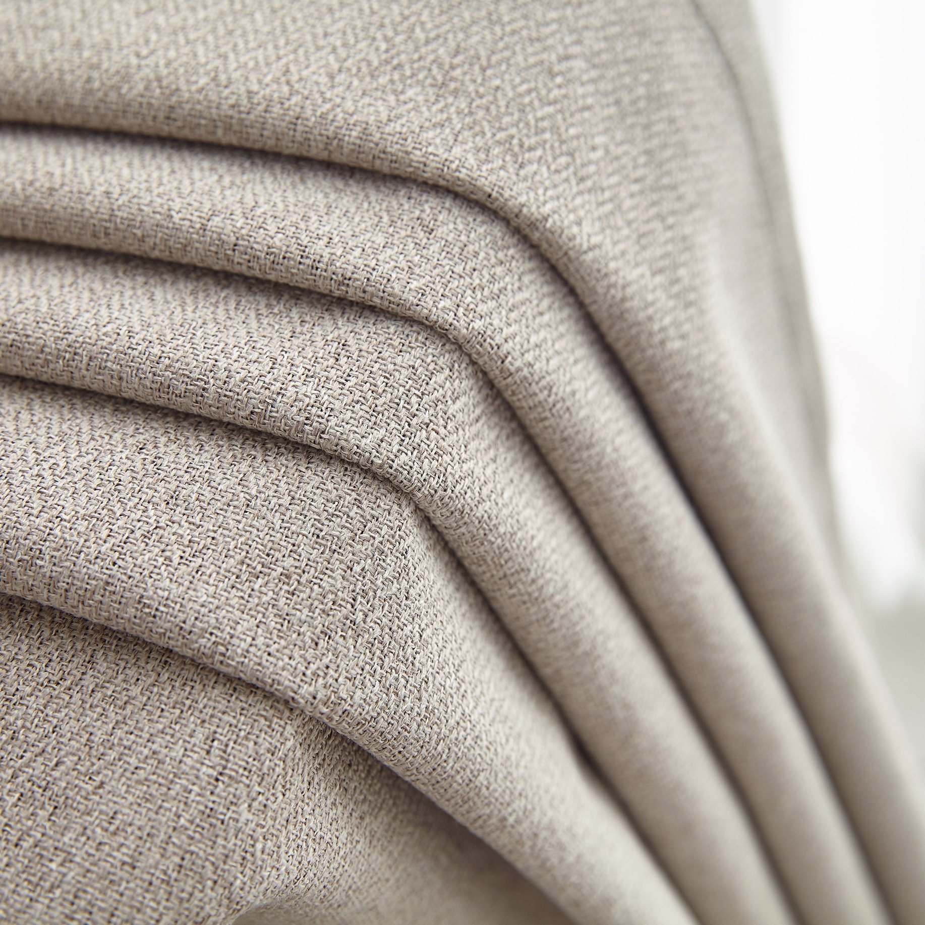 280cm Wide Full Blackout Herringbone Suede Fabric 100% Polyester Warp Knitted Wholesale Curtain Material in Rolls