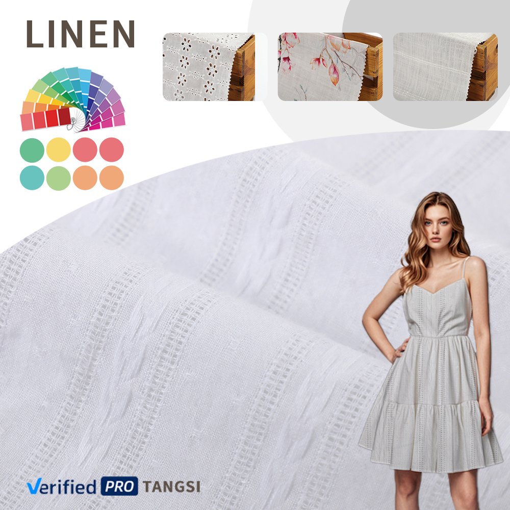 Wholesale Textile Material with Texture 100 cotton for Cloth Skin-friendly Chinese Full Cotton Shirts Fabrics Woven TANGSILK