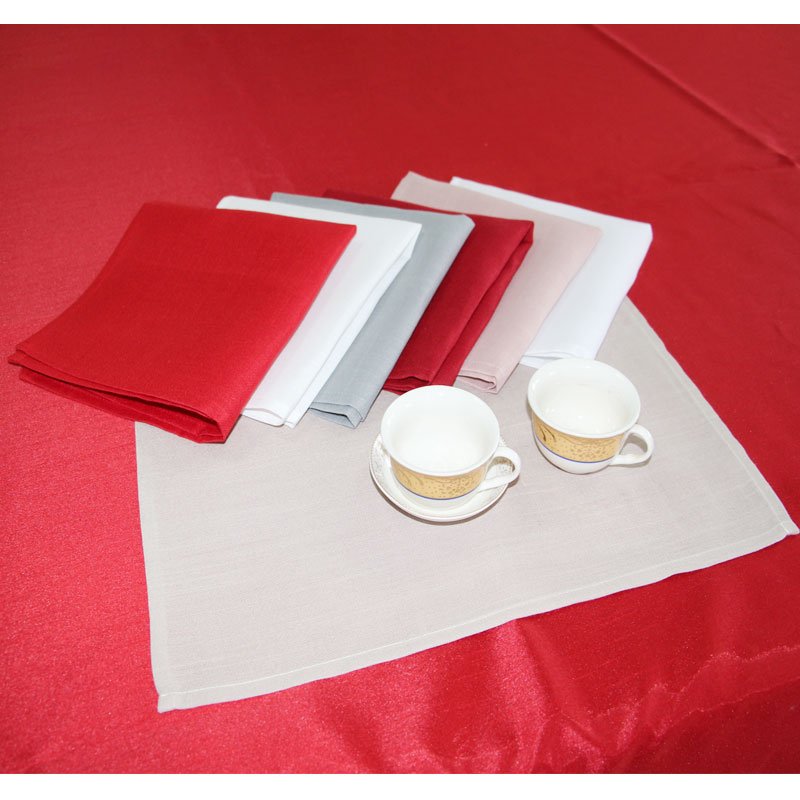 Modern Solid Color Soft Cotton Linen Dining Cloth Napkins For Wedding Party And Tea kitchen napkins