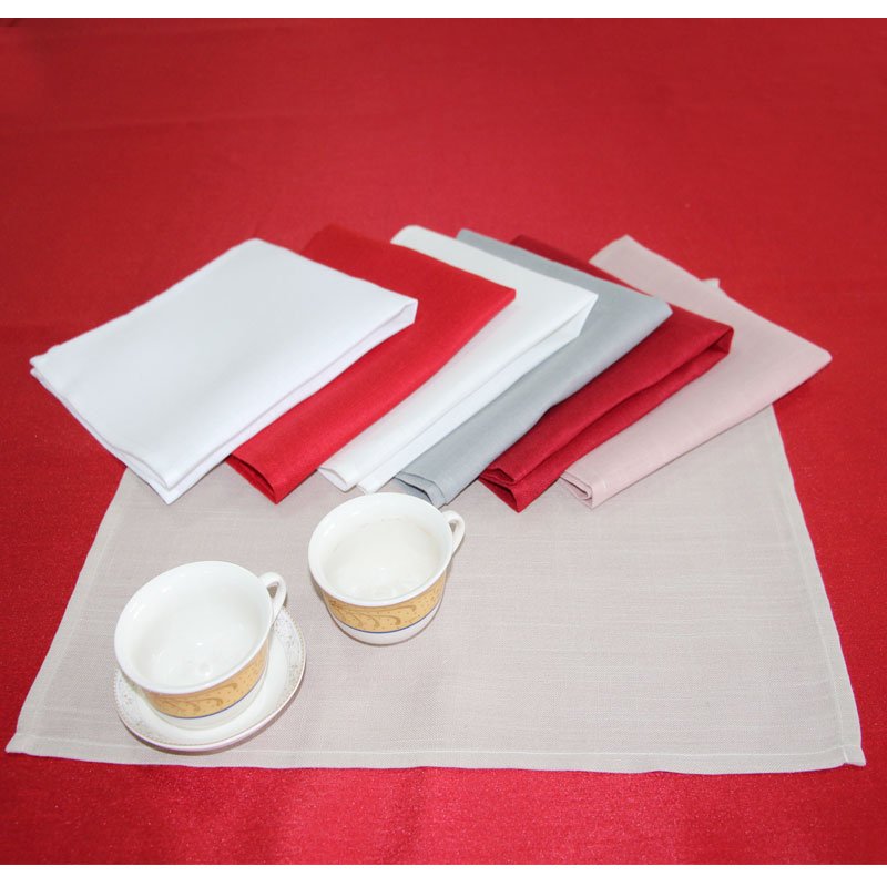Modern Solid Color Soft Cotton Linen Dining Cloth Napkins For Wedding Party And Tea kitchen napkins