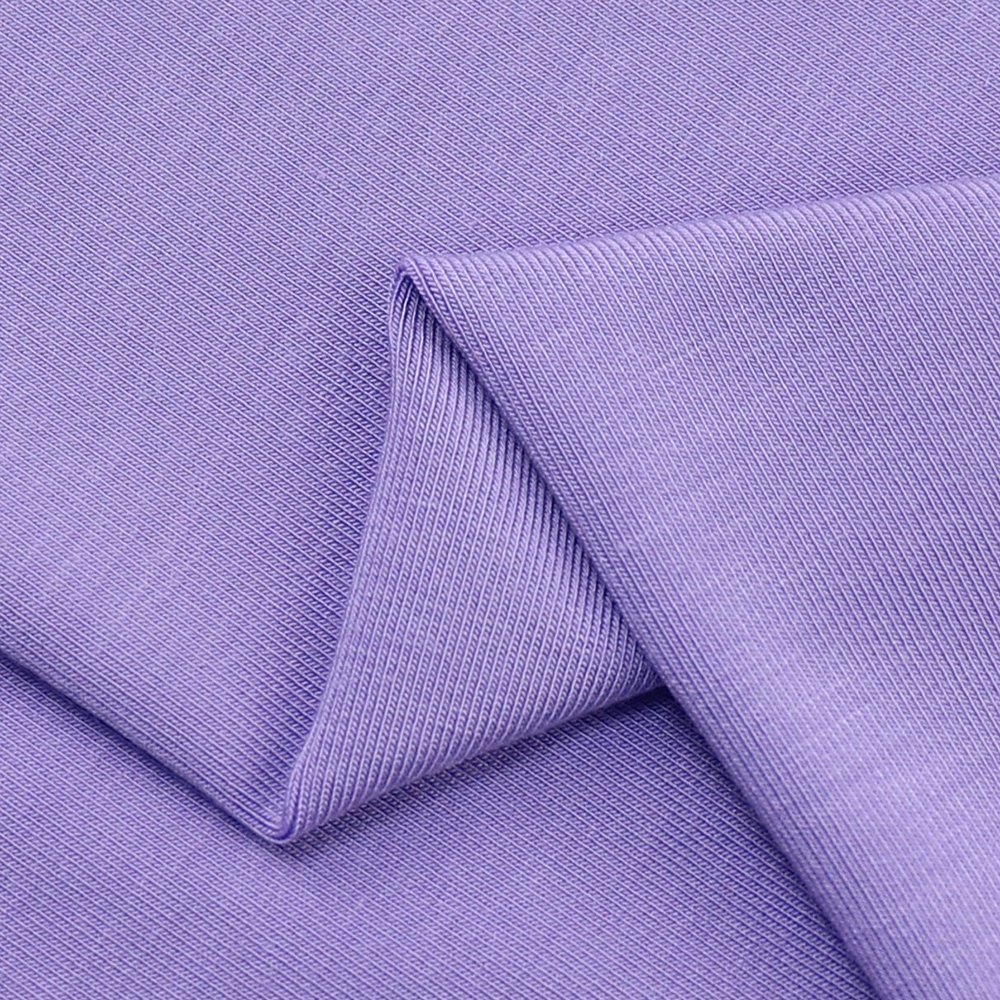 High quality super soft organic 92% bamboo fiber 8% spandex knitted fabric Bamboo fabric baby clothing solid color 290gsm