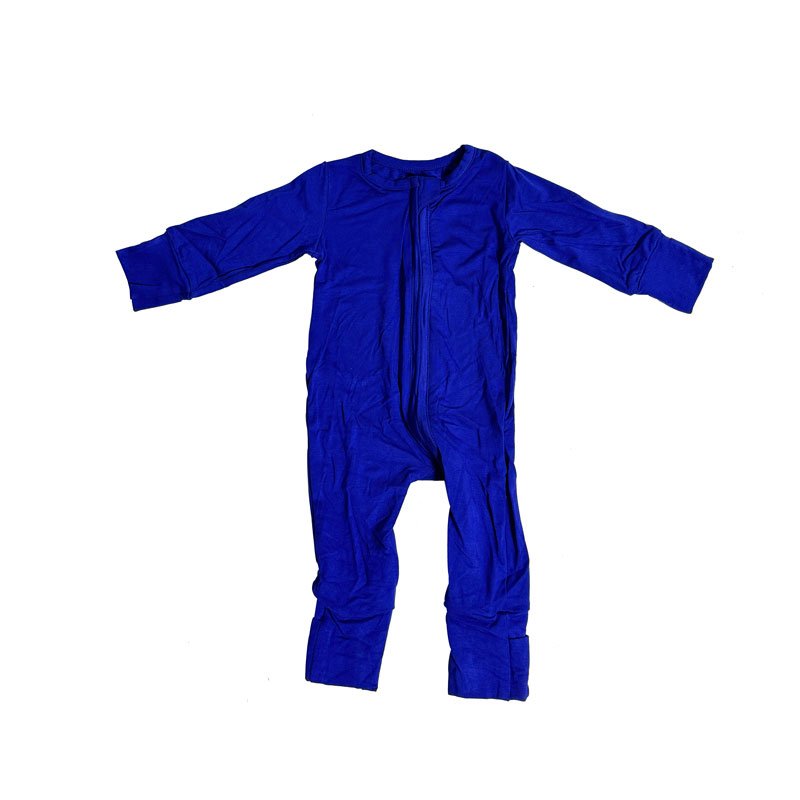 2024 Hot sale baby comfortable soft bamboo fiber fabric jumpsuits unisex kids elastic long sleeves solid rompers