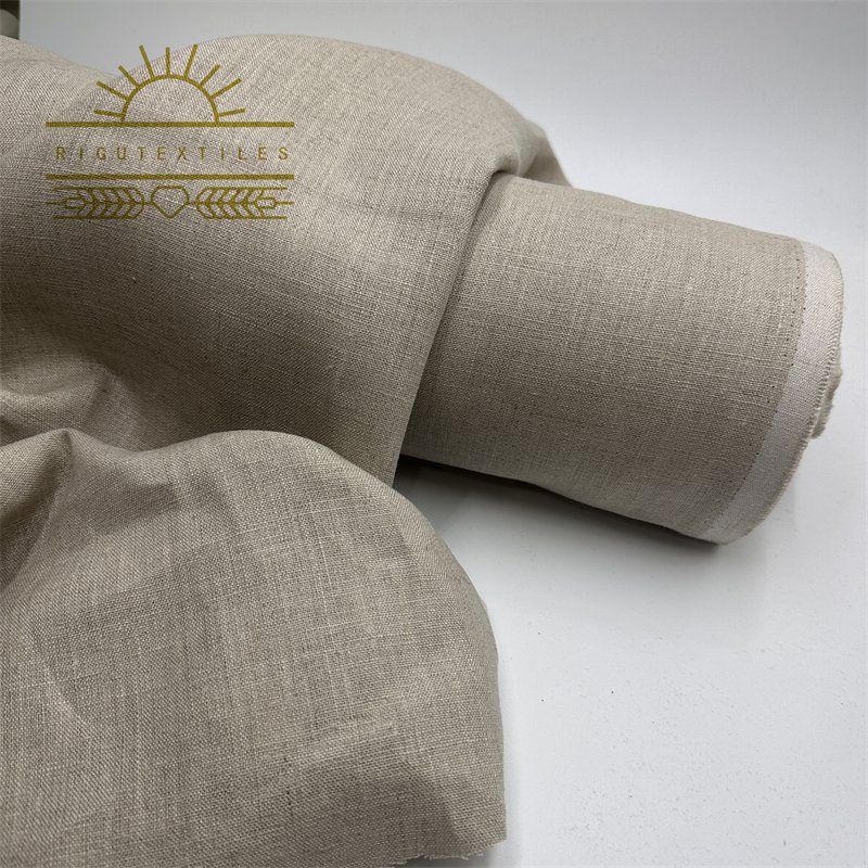 RIGU Textiles 200gsm 100% Linen Fabric For Clothes With Nice Drape And Softness
