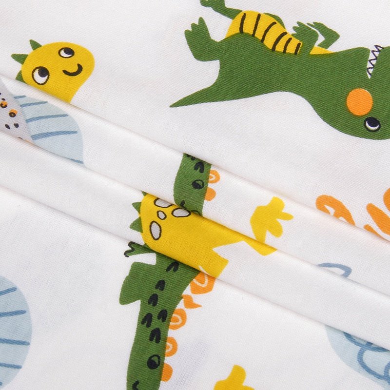 Wholesale organic knitted custom digital printed knitting bamboo fiber fabric for baby