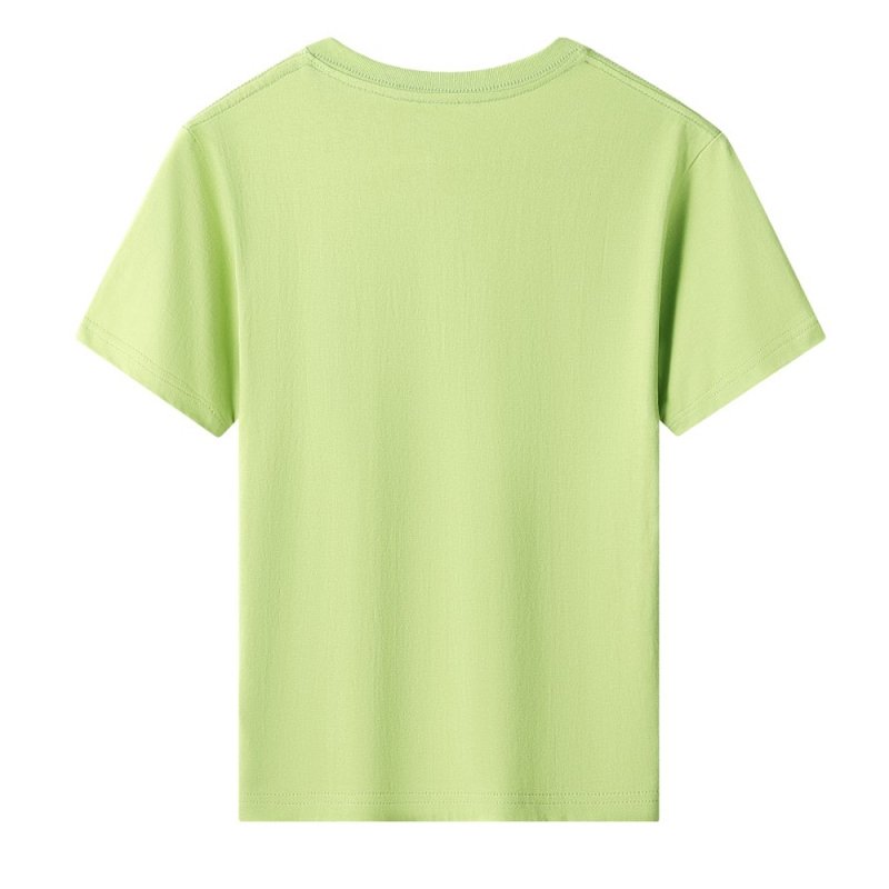 HMY Unisex Kids' O-Neck T-Shirt Customizable High Jersey Fabric Jersey Casual Loose Fit Short Sleeves Solid Print Digital Work
