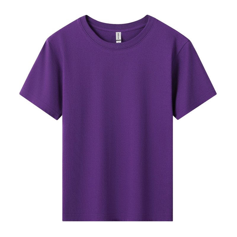 HMY Unisex Kids' O-Neck T-Shirt Customizable High Jersey Fabric Jersey Casual Loose Fit Short Sleeves Solid Print Digital Work