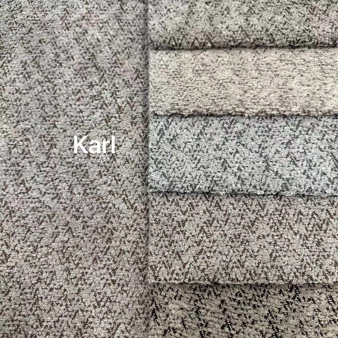 KARL- polyester home textile sofa fabric for plain Comfortable Warm Upholstery Pillow linen curtain fabrics For Home
