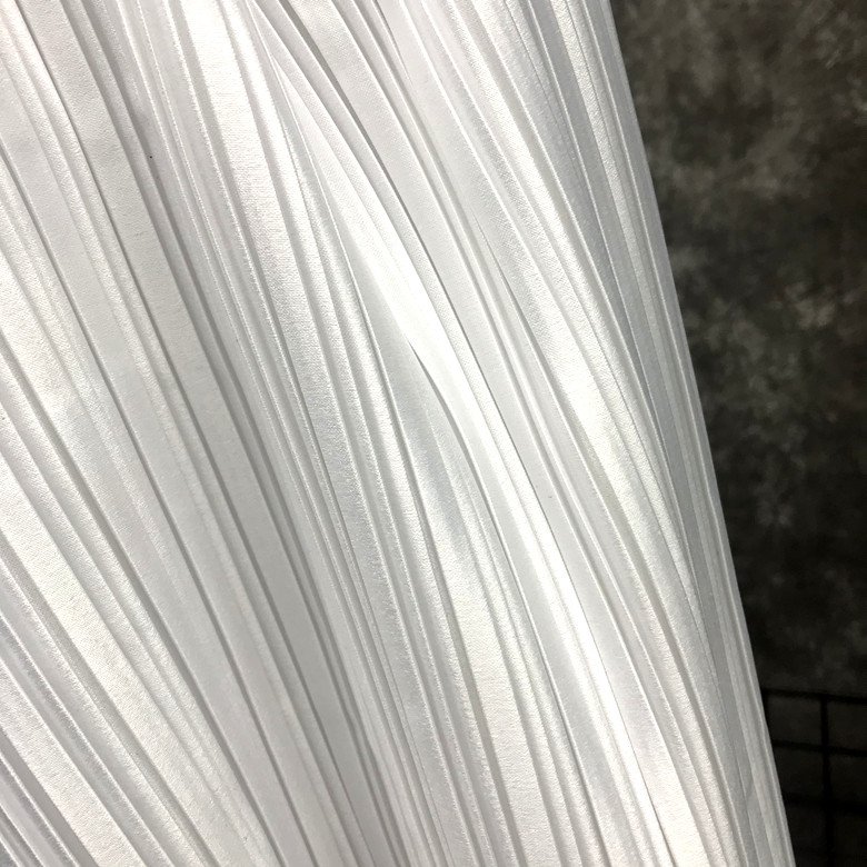 Pleated pleated fabric matte gloss partial thick gift dress dance dress performance dress designer fabric