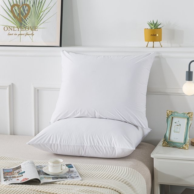 Cheap Wholesale Plain White Bamboo Fabric Zippered Pillow Protector Covers Cases