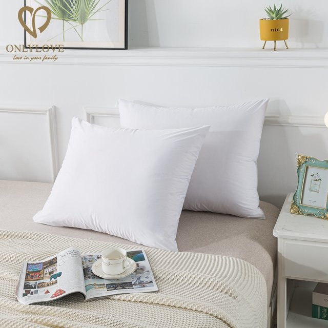 Cheap Wholesale Plain White Bamboo Fabric Zippered Pillow Protector Covers Cases