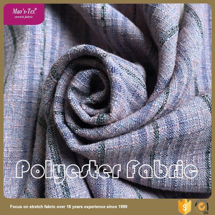 Chinese factory good price 100 polyester stretch fabric for ladies fashion garment