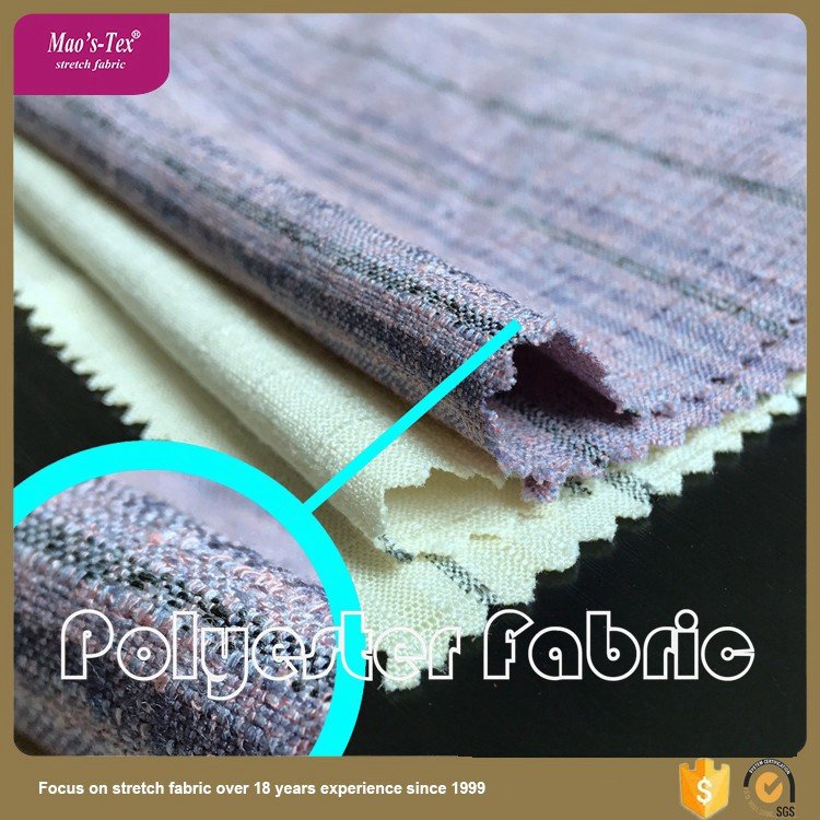 Chinese factory good price 100 polyester stretch fabric for ladies fashion garment