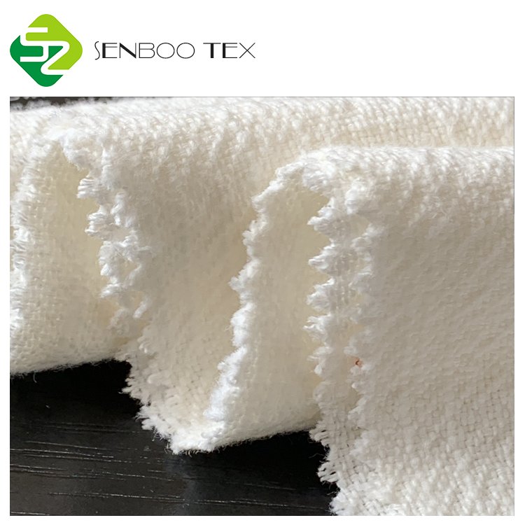 New Arrival Heavy Linen Fabric 300 GSM Soft White Cotton Texture Woven Technique for Clothes Sofas Girls' & Boys' Appointments