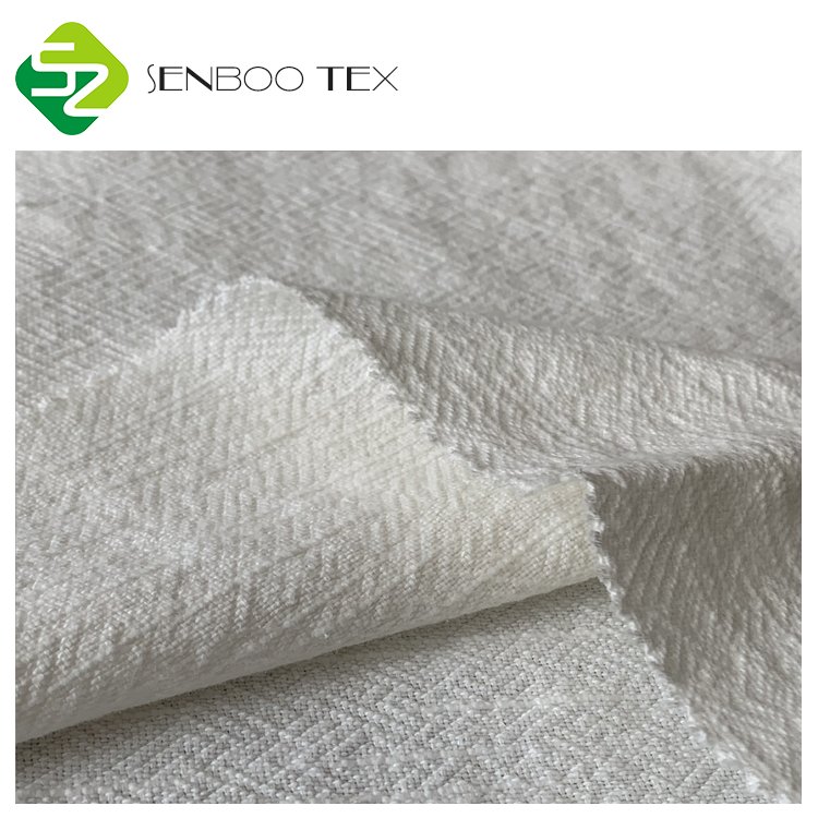 New Arrival Heavy Linen Fabric 300 GSM Soft White Cotton Texture Woven Technique for Clothes Sofas Girls' & Boys' Appointments