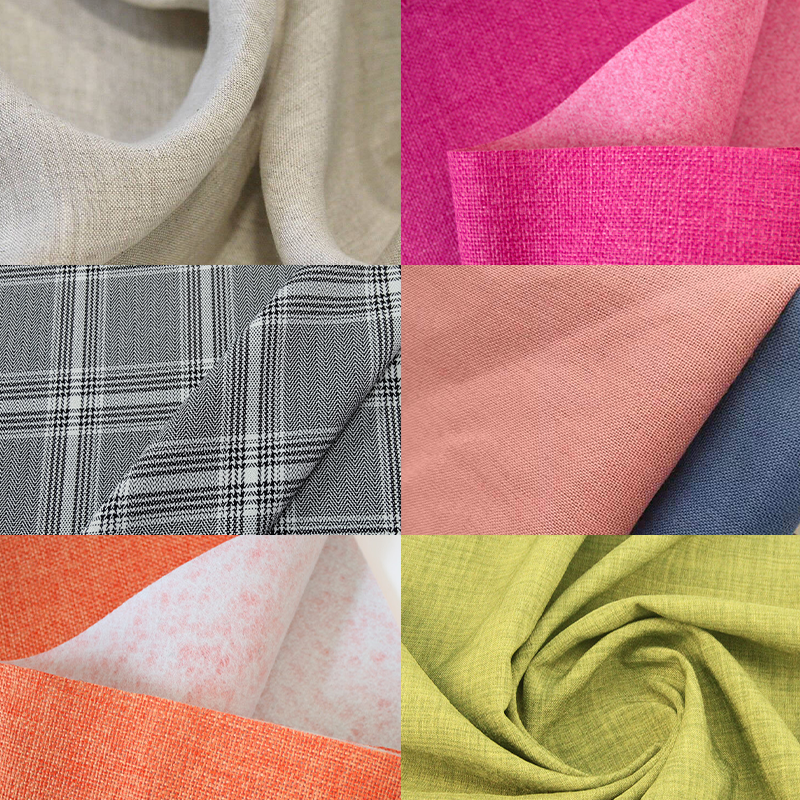Direct Manufacturer 190G Rectangular, Wedding Banquet Large Tablecloths Faux Linen Blackout Curtain Fabric/