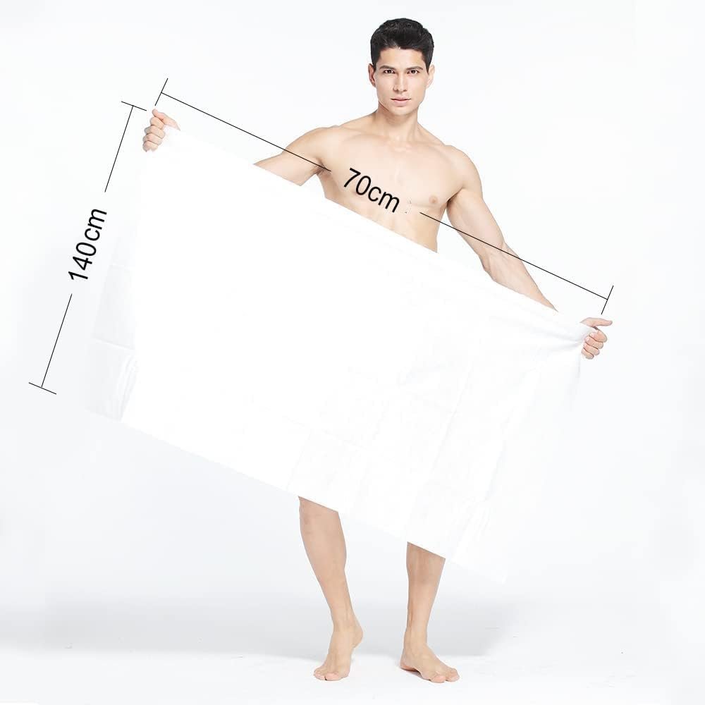 Wholesale quality strong absorption eco bamboo plant fiber natural disposable face towel and bath towel