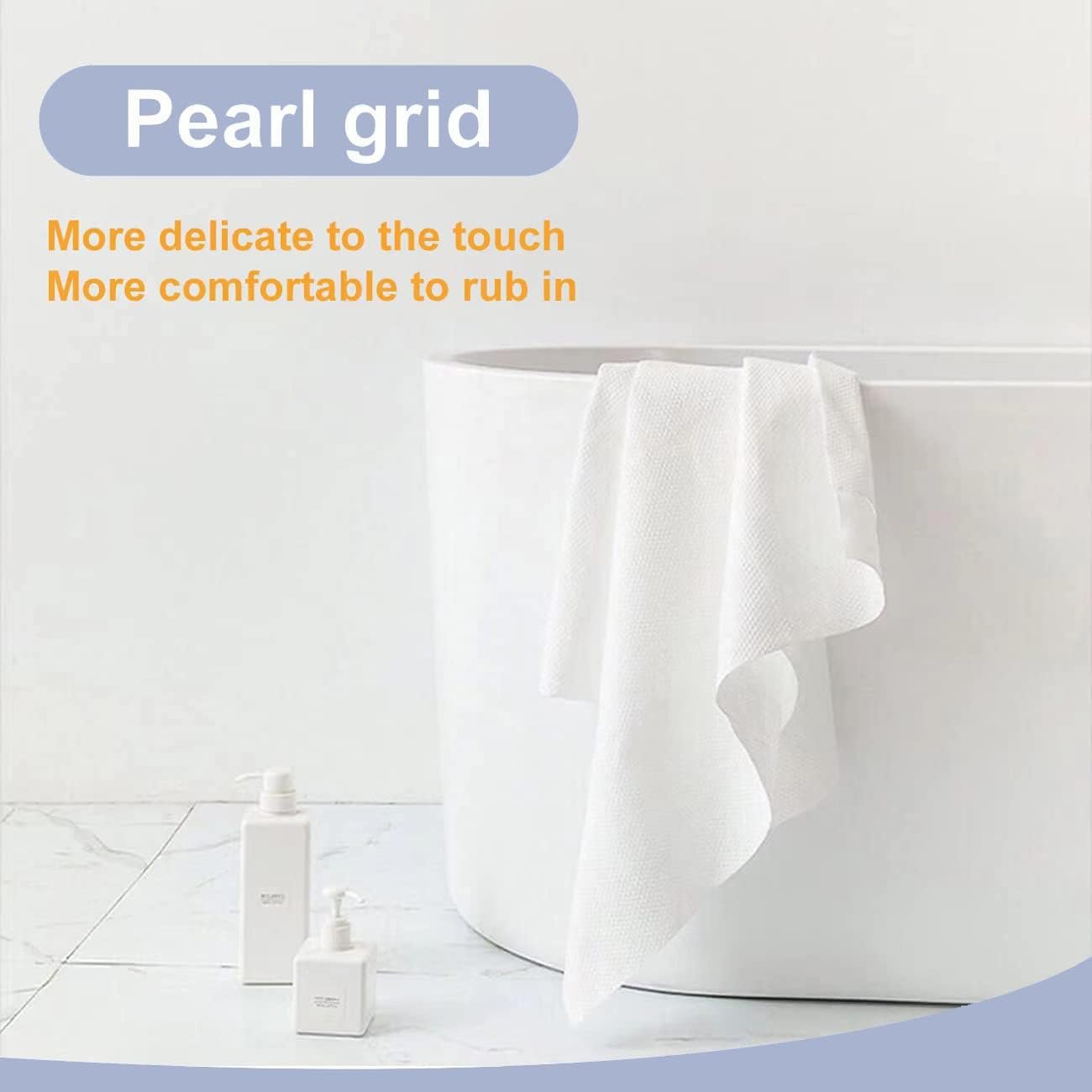 Wholesale quality strong absorption eco bamboo plant fiber natural disposable face towel and bath towel