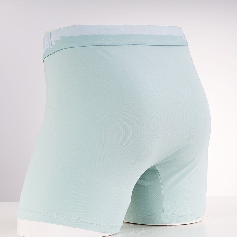 Factory wholesale custom logo brand long leg boxer breathable cotton fabric men's adult boxer briefs
