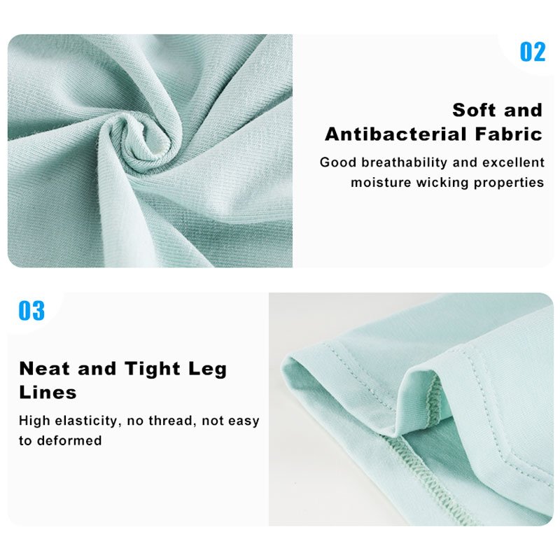 Factory wholesale custom logo brand long leg boxer breathable cotton fabric men's adult boxer briefs