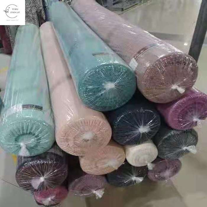 100 Polyester warehouse chiffon pearl plain dyed in stock lot