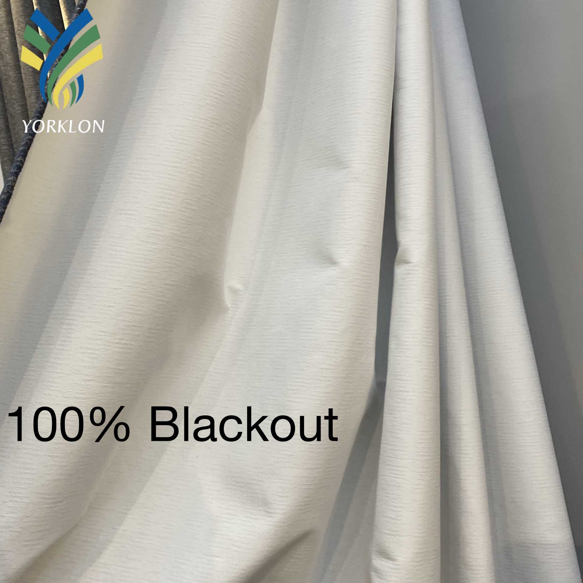 Modern Luxury Style Yellow Sky Royal Blue Black out Jacquard Polyester Fabric Navy Blue Blackout Curtains