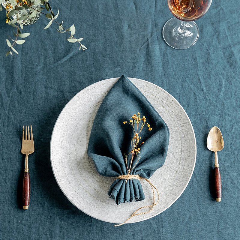 best welcome fashion high quality custom or standard good price white green flex stone washed linen table cloth