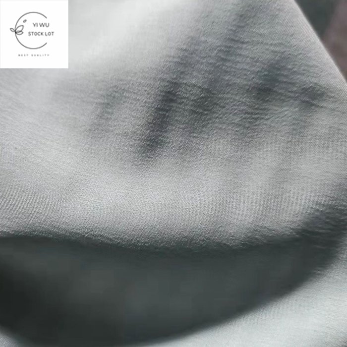 Hot selling warehouse 100% polyester 4 ways stretch spandex plain dyed fabric stock fabric in China