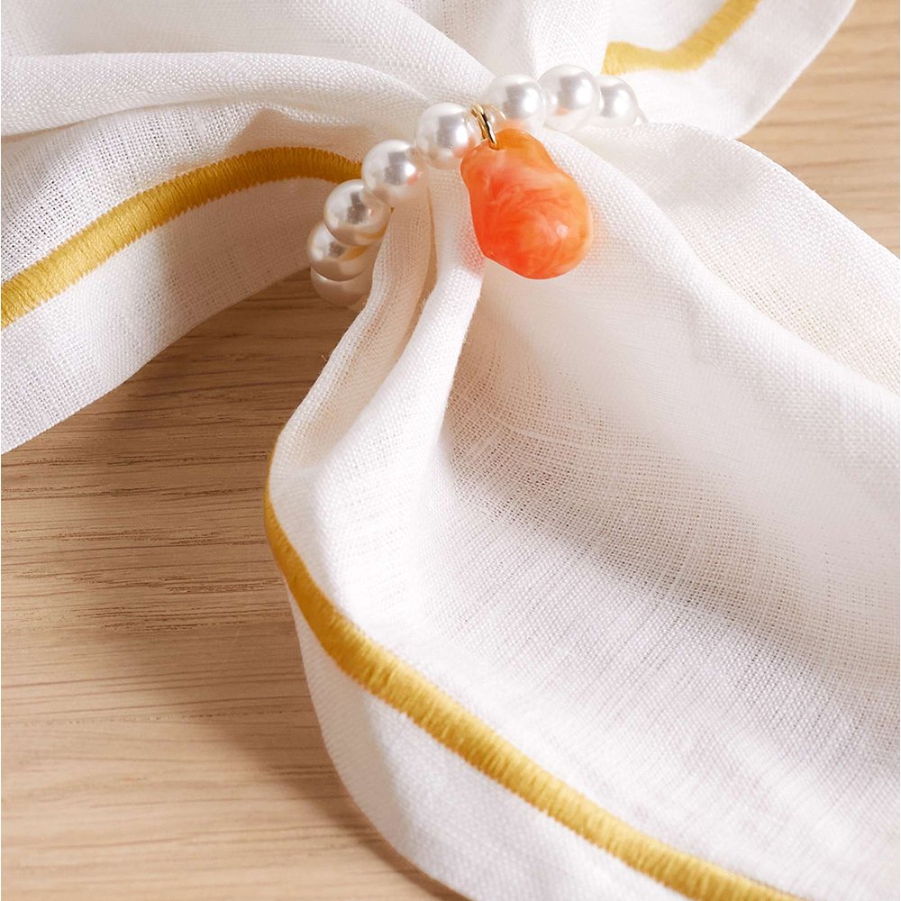 2023 New Wrapped Embroidered edge Washed Organic French pure flax fabric dinner table cloth 100% linen Napkins for wedding