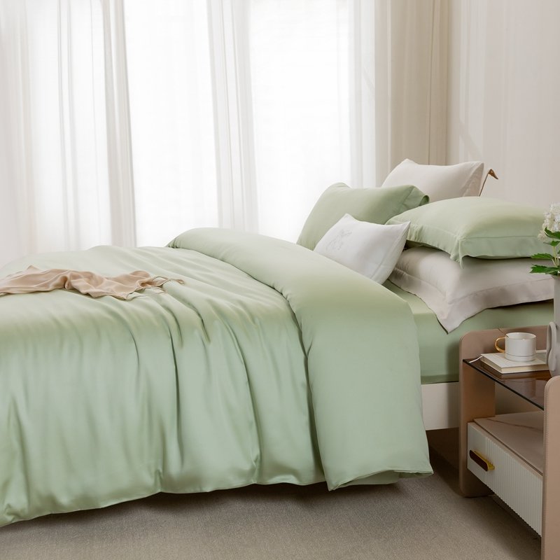 Oasis Luxury high quality bamboo sheet set European standard white king size house&home organic bamboo sheets wholesale