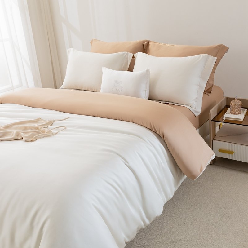 Oasis Luxury high quality bamboo sheet set European standard white king size house&home organic bamboo sheets wholesale
