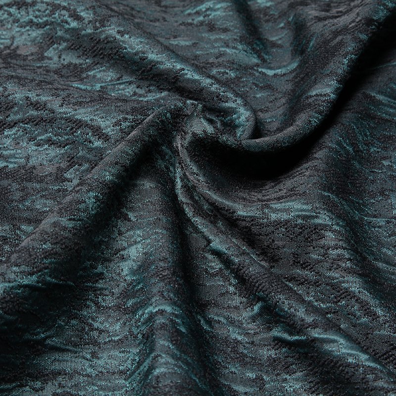 2020 new design Arabic polyester acrylic cashmere wrinkling 3D dimensional jacquard women fabric for garment