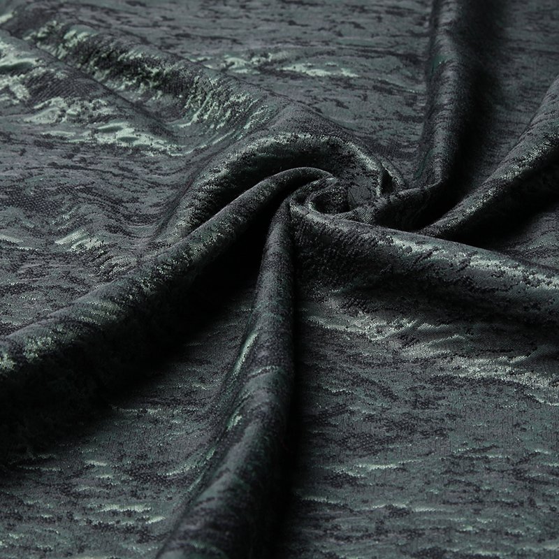 2020 new design Arabic polyester acrylic cashmere wrinkling 3D dimensional jacquard women fabric for garment