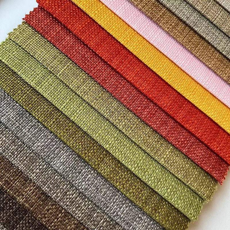 Wholesale of home textile polyester linen fabric sofa fabric interior digital printed fabric