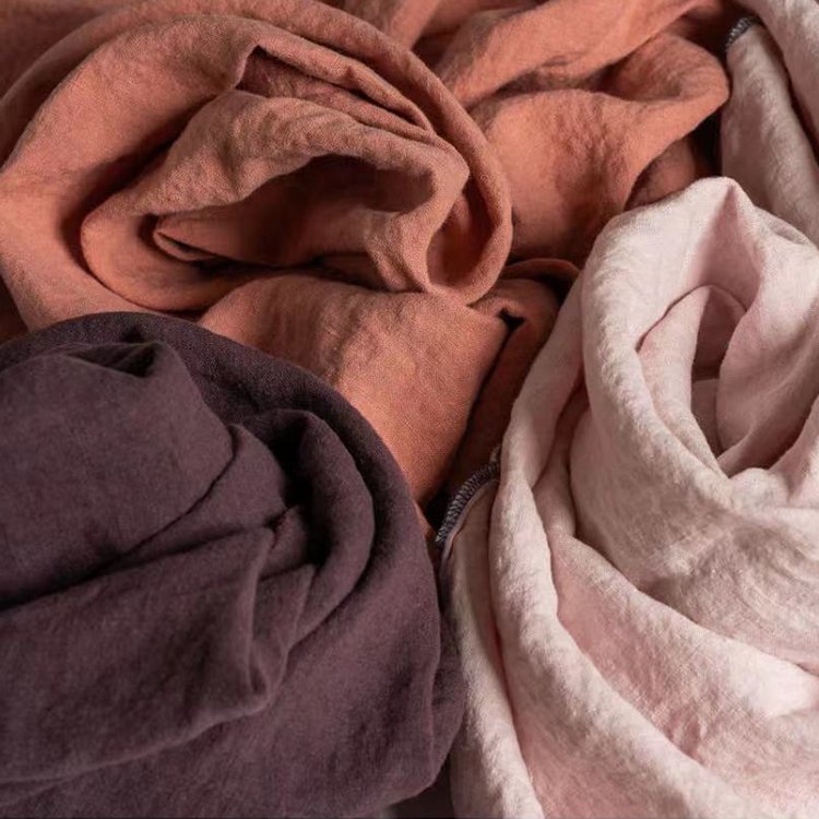 QDTEX Hot sale soft 100% Linen fabric organic french linen fabric for bedding roll