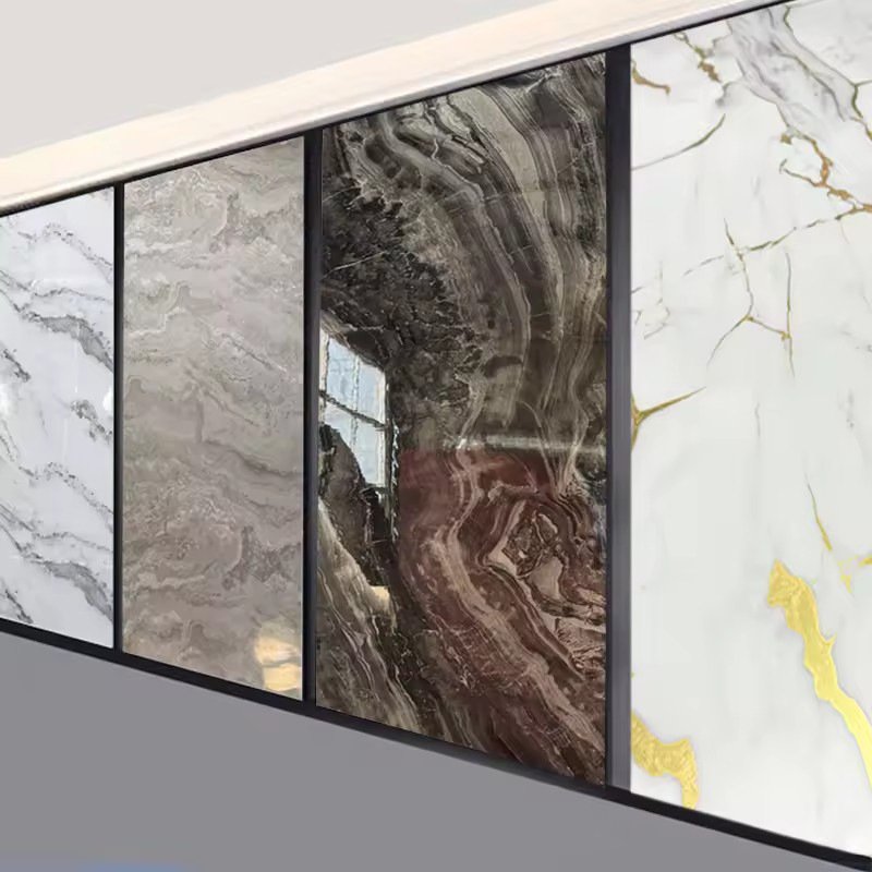 Seamless Background Wall Panels Boards Carbon Crystal Rock Board Bamboo Wood Fiber Lacquer Decorative Panels Metal Mirror Board