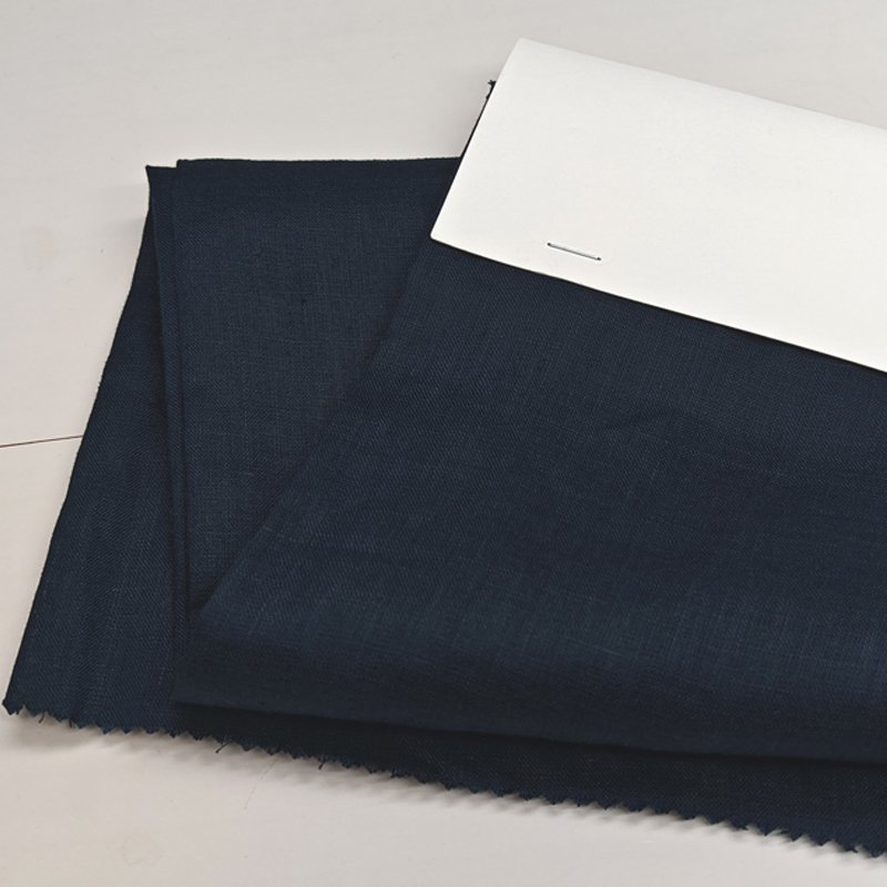 High Quality Latest Fashion Pattern Weave Nature 100 Percent Organic Linen Fabric Shirt For Men And Women