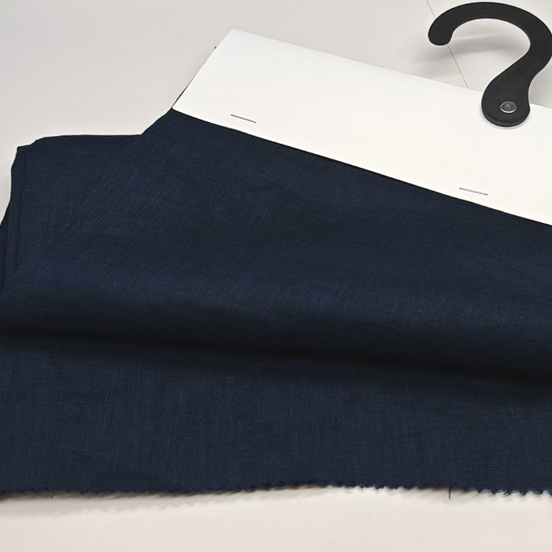 High Quality Latest Fashion Pattern Weave Nature 100 Percent Organic Linen Fabric Shirt For Men And Women