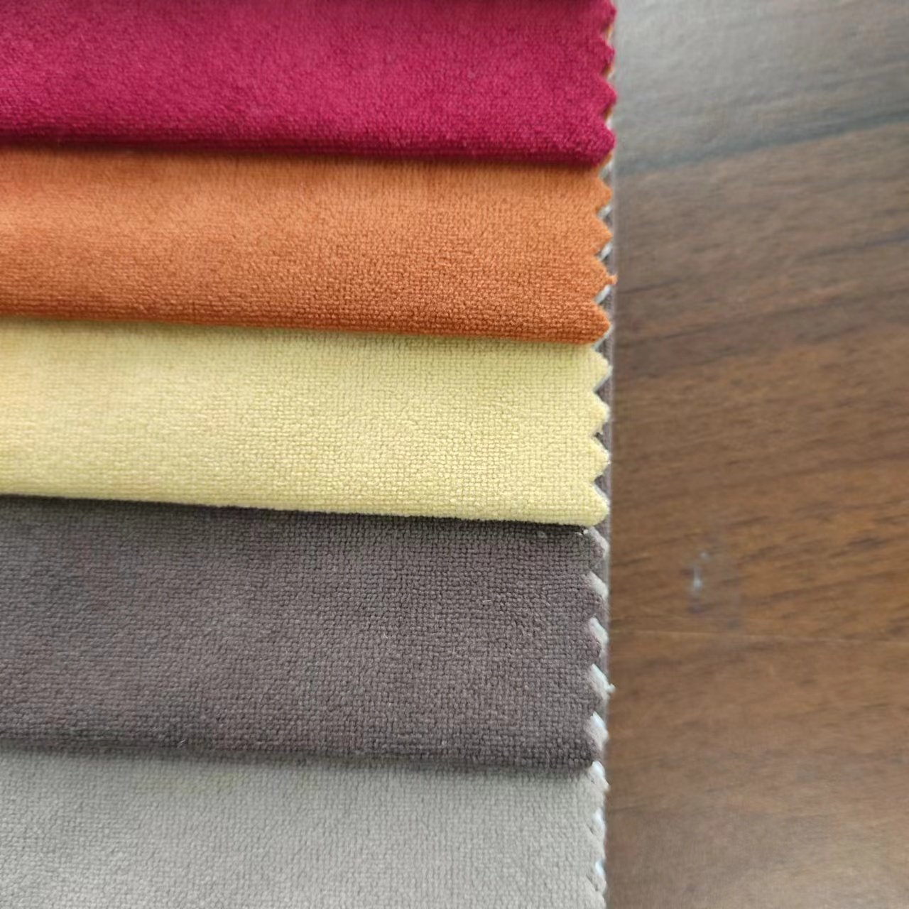 High Quality super soft Living Room velvet Blackout Curtain Solid Thick Polyester Fabric For Curtain