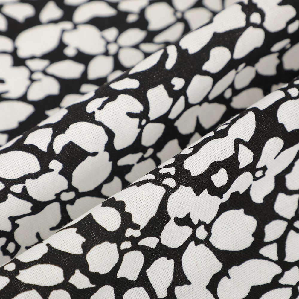 Price favorable custom print 175-180gsm middle weight linen blends fabric for clothing