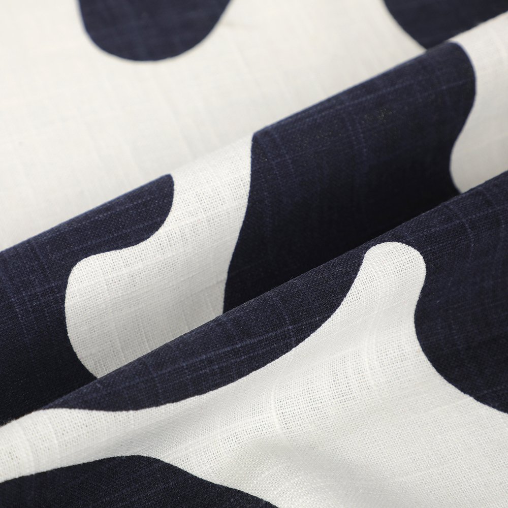 Price favorable custom print 175-180gsm middle weight linen blends fabric for clothing