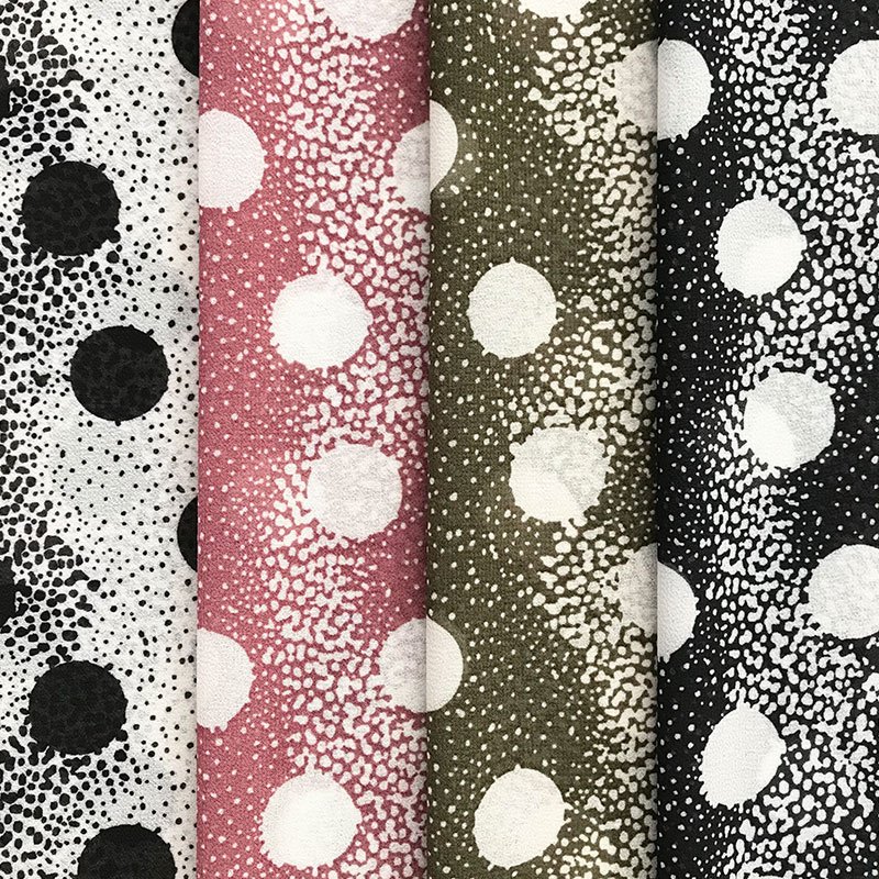 75D2800 high twist breathable anti-shrinkage 100% polyester printed chiffon fabric for dresses