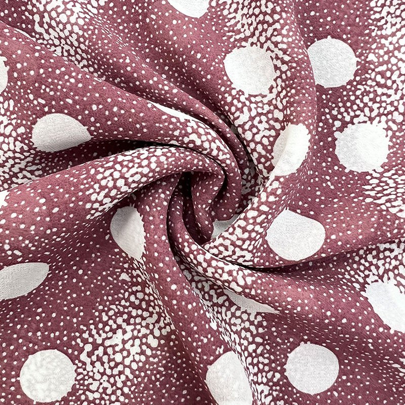 75D2800 high twist breathable anti-shrinkage 100% polyester printed chiffon fabric for dresses