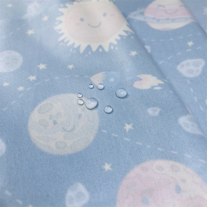 New Design Digital Printing 100% Polyester Waterproof PUL Fabric For Diaper Accept Customization