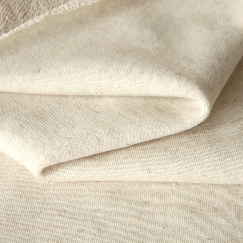 Winter heavyweight 380 gsm men's clothing plain color hoodie sweatshirt french terry linen cotton blend french terry fabric